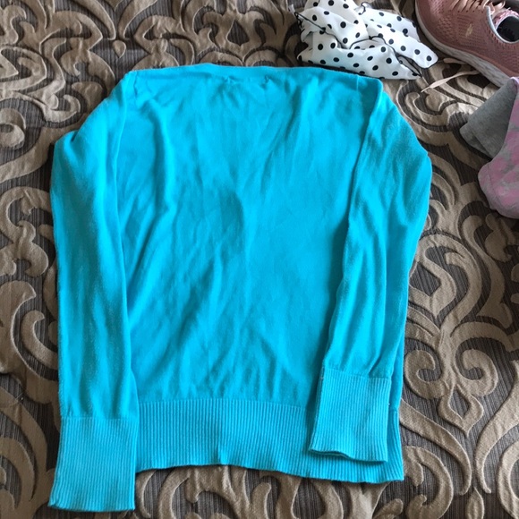 🎈$15clearance Aqua cardigan good used condition - Picture 3 of 3